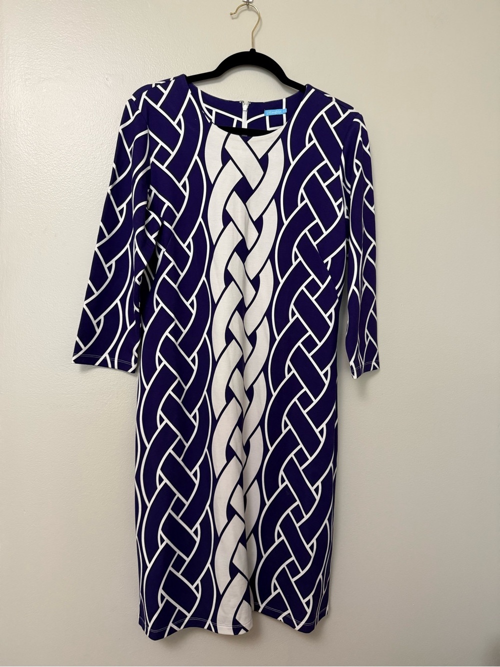 J. McLaughlin Catalina cloth Purple & White Patterned Women’s Shift Dress